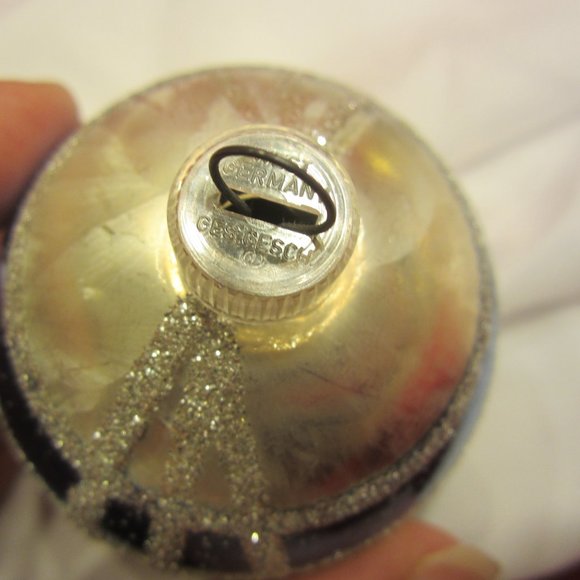 SET OF 3 ORNAMENTS, GLASS BALLS, FROM THE 50'S TO THE 70'S - Picture 9 of 9